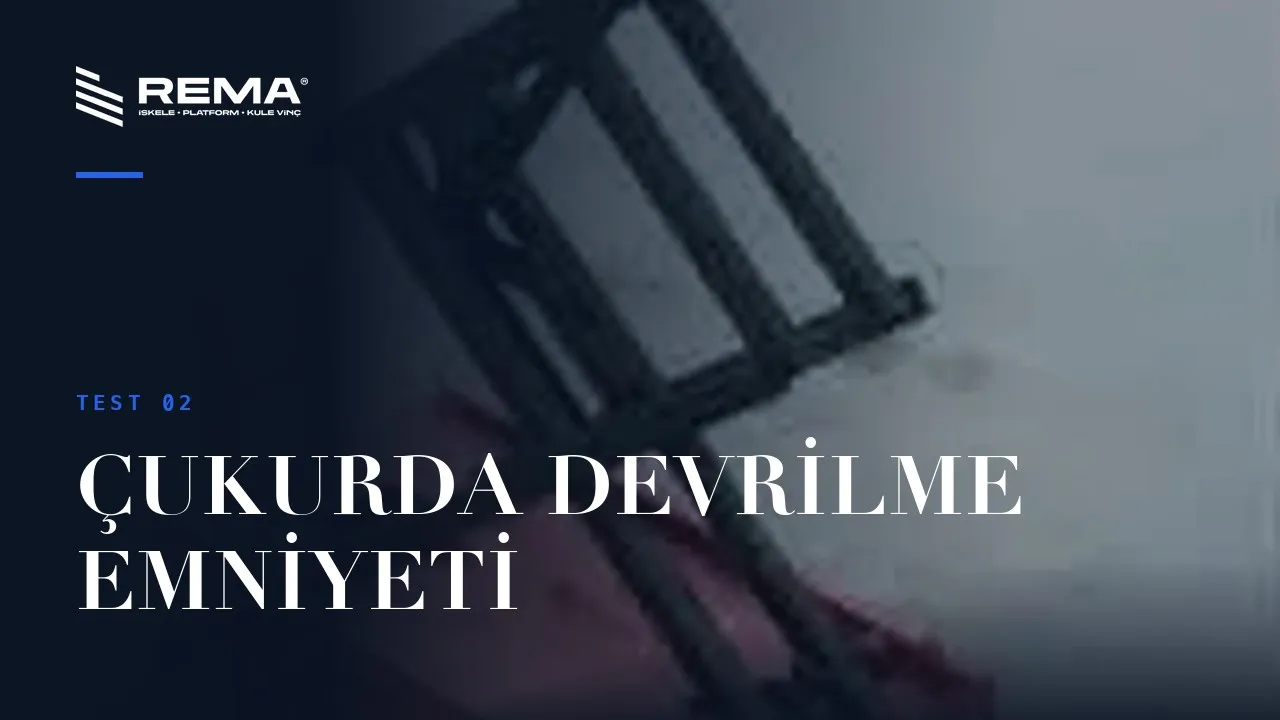 Filex Lift Kendinden Yürüyüşlü Akülü Platform Testi - Çukurda Devrilme Emniyeti